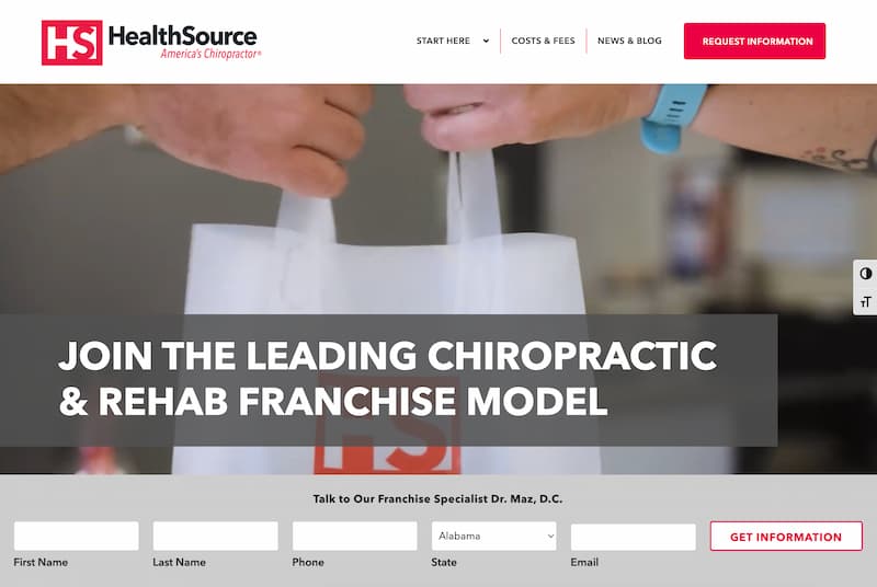 Healthsource page preview